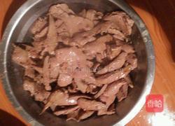 猪肝炒青椒的做法图解4