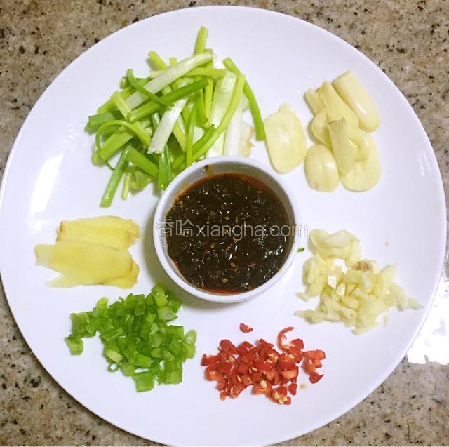 配料备好待用