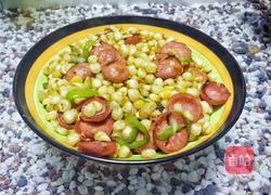 蒜肠炒玉米的做法图解6