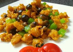 蟹味菇青笋鸡丁（私房菜）