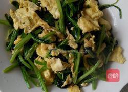 菠菜炒蛋的做法图解3