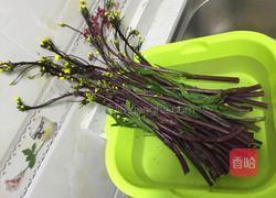 紫菜心炒肉片的做法图解1