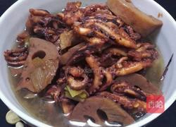 红烧肉八爪鱼炖莲藕的做法图解10