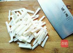 藕丝炒肉段的做法图解2