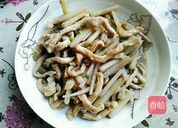 藕丝炒肉段的做法图解15