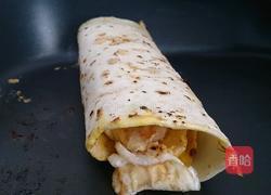 虾仁鸡蛋卷饼的做法图解8