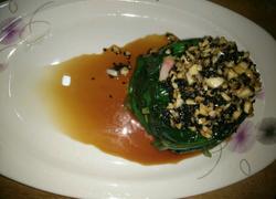 黑芝麻蒜香菠菜塔