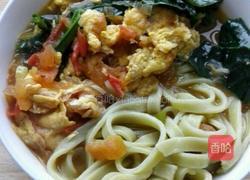 鸡蛋西红柿菠菜汤面的做法图解15