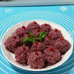 紫薯糯米肉丸的做法[图]