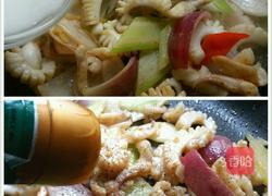 西芹洋葱墨鱼花（私房菜）的做法图解6