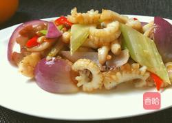 西芹洋葱墨鱼花（私房菜）的做法图解7