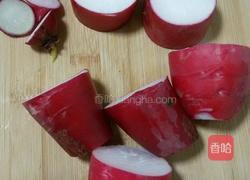 菊花萝卜的做法图解2