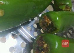 青椒灌肉的做法图解2
