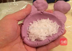 紫薯糯米椰丝饼的做法图解6