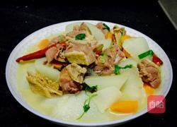 腊鸭腿炖萝卜的做法图解14