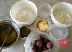 抹茶豆沙酥的做法图解1