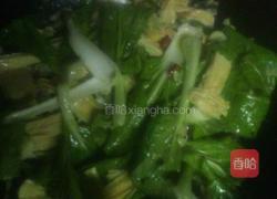 腐竹烧青菜的做法图解4