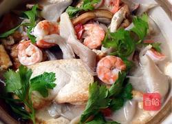 虾仁平菇豆腐煲的做法图解10