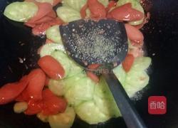 黄瓜炒火腿肠的做法图解6