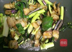 腊肉炒菜苔的做法图解4