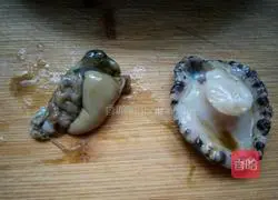 Illustration of how to make abalone with sauce 4