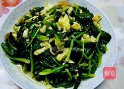 菠菜炒蛋的做法图解8