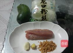 节瓜虾米粉丝的做法图解1