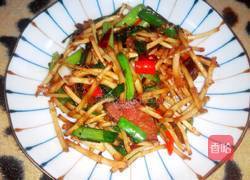 折耳根炒腊肉的做法图解10