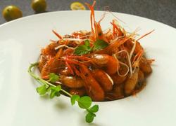 青桔薄荷酱油虾