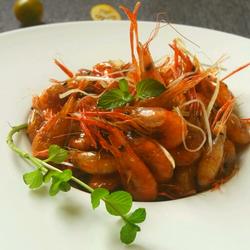 青桔薄荷酱油虾的做法[图]