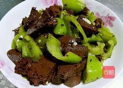 尖椒炒猪血的做法图解7