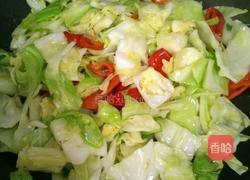 清炒圆白菜的做法图解4