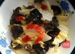 木耳炒白菜―家常菜的做法图解6