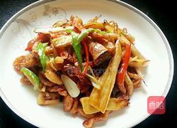 干煸肉丝杏鲍菇的做法图解9