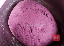 紫薯皮白菜素馅蒸包的做法图解4