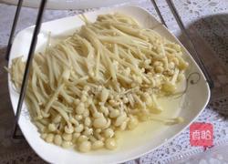 肉沫蒸金针菇的做法图解2