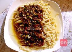 肉沫蒸金针菇的做法图解5