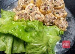 肉酿油豆腐,生菜的做法图解7
