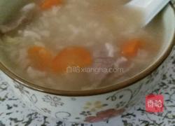 胡萝卜肉片粥的做法图解4