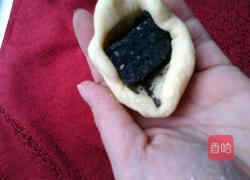 糯米小米面黑芝麻饼的做法图解4