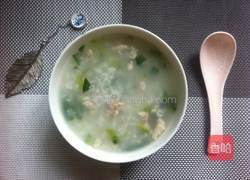 青菜瘦肉粥的做法图解5