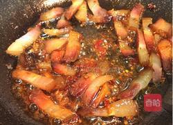 蒜苔木耳炒咸肉的做法图解3