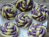 紫薯麻花馒头的做法[图]