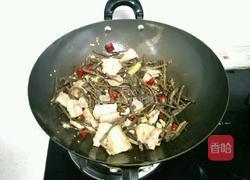 五花肉烧干豆角的做法图解4