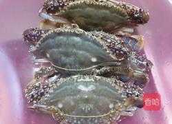 姜葱炒花蟹的做法图解1