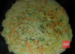胡萝卜鸡蛋葱油饼的做法图解7