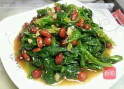 花生米拌菠菜的做法图解9