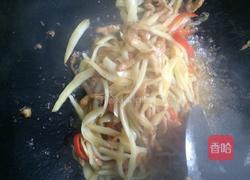 白菜杆炒肉的做法图解10