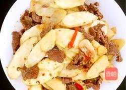 茭白炒牛肉的做法图解7