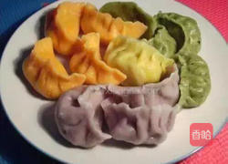 彩色水饺。的做法图解10